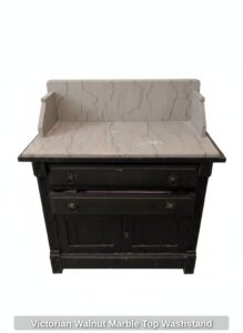 Victorian-Walnut-Marble-Top-Washstand