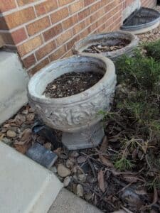 Vintage-Cast-Concrete-Urn-Planter-with-Relief-Carvings