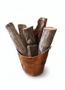 Vintage-Copper-Log-Holder-with-Firewood