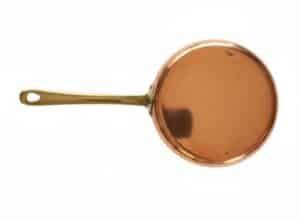 Vintage-Copper-Saucepan-with-Brass-Handle-Paul-Revere-Ware-third-image