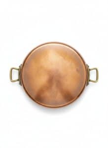 Vintage-Copper-Saucepan-with-Brass-Handles-Possibly-Mauviel