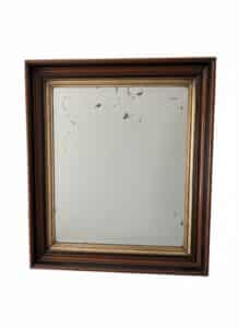Vintage-Faux-Burl-Wood-Framed-Mirror-second-image