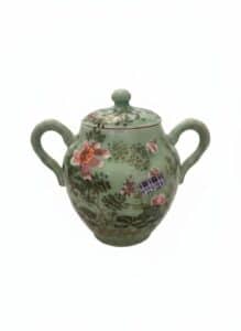 Vintage-Floral-Ceramic-Sugar-Bowl-with-Lid