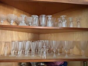 Vintage-Fostoria-American-Pattern-Glassware-Set