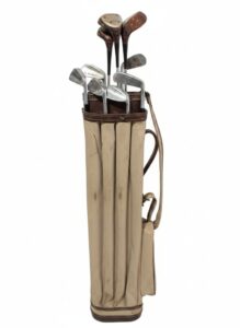 Vintage-Golf-Club-Set-with-Leather-Trimmed-Bag