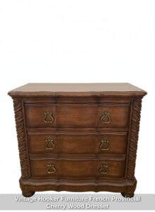 Vintage-Hooker-Furniture-French-Provincial-Cherry-Wood-Dresser