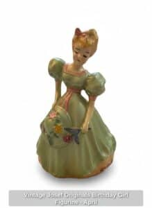 Vintage-Josef-Originals-Birthday-Girl-Figurine-April