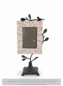 Vintage-Metal-Photo-Frame-with-Bird-and-Branch-Embellishments