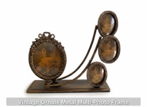 Vintage-Ornate-Metal-Multi-Photo-Frame