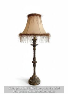 Vintage-Ornate-Table-Lamp-with-Beaded-Fringe-and-Twisted-Column-Base