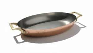 Vintage-Paul-Revere-Copper-Saut-Pan-with-Brass-Handles-fifth-image