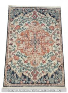 Vintage-Persian-Style-Medallion-Area-Rug