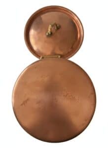 Vintage-Revere-Ware-Copper-Saucepan-with-Lid-and-Brass-Handles-fourth-image