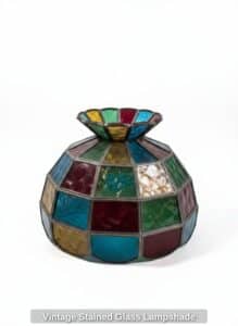 Vintage-Stained-Glass-Lampshade