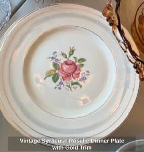 Vintage-Syracuse-Rosalie-Dinner-Plate-with-Gold-Trim
