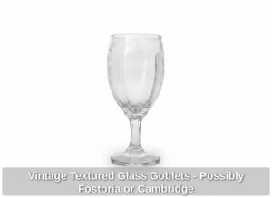 Vintage-Textured-Glass-Goblets-Possibly-Fostoria-or-Cambridge-second-image