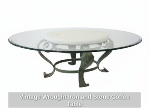 Vintage-Wrought-Iron-and-Stone-Coffee-Table