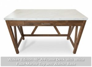 Walker-Edison-A-Frame-Desk-with-White-Faux-Marble-Top-and-Walnut-Base