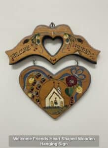 Welcome-Friends-Heart-Shaped-Wooden-Hanging-Sign