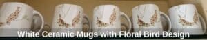 White-Ceramic-Mugs-with-Floral-Bird-Design