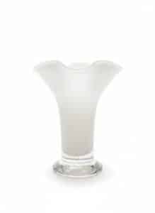 White-Frosted-Glass-Vase-with-Clear-Glass-Base