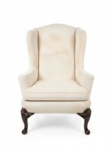 Wingback-Armchair-with-Carved-Legs