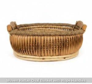Woven-Rattan-Oval-Basket-with-Rope-Handles