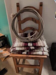 Woven-Saddle-Blanket-and-Rope