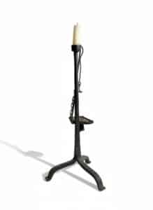 Wrought-Iron-Candlestick-Set-with-Lantern-second-image