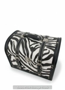 Zebra-Print-Storage-Trunk