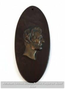 Abraham-Lincoln-Bronze-Profile-Plaque-on-Wood-Base