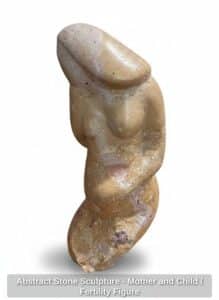 Abstract-Stone-Sculpture-Mother-and-Child-or-Fertility-Figure