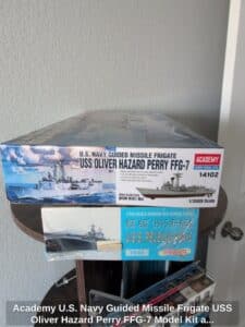 Academy-U.S.-Navy-Guided-Missile-Frigate-USS-Oliver-Hazard-Perry-FFG-Model-Kit-and-Shanghai-Dragon-U.S.S.-Peleliu-LHA-Model-Kit