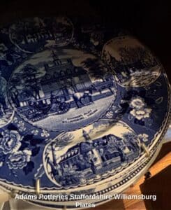 Adams-Potteries-Staffordshire-Williamsburg-Plates