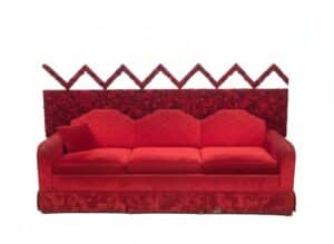 Adrian-Pearsall-Style-Red-Velvet-Sofa-second-image