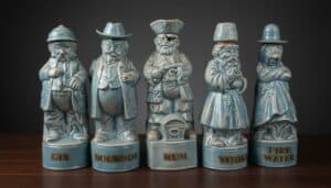 Albertas-Ceramic-Liquor-Decanter-Set-Pirate-and-Sailor-Figures