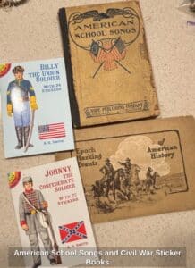 American-School-Songs-and-Civil-War-Sticker-Books