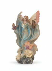 Angel-Figurine-with-Flowers