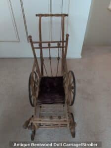 Antique-Bentwood-Doll-Carriage-or-Stroller-second-image