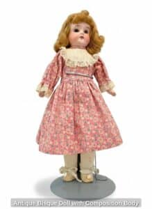 Antique-Bisque-Doll-with-Composition-Body