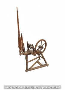 Antique-Castle-Style-Upright-Spinning-Wheel