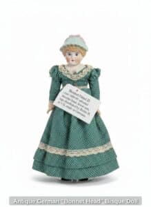 Antique-German-Bonnet-Head-Bisque-Doll-second-image