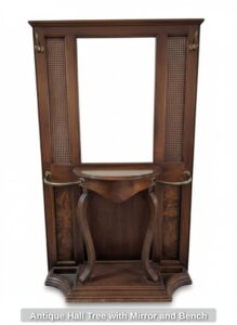 Antique-Hall-Tree-with-Mirror-and-Bench-second-image