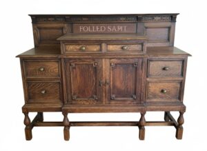 Antique-Jacobean-Revival-Carved-Oak-Sideboard