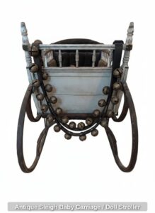 Antique-Sleigh-Baby-Carriage-or-Doll-Stroller-second-image