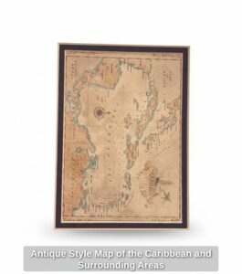 Antique-Style-Map-of-the-Caribbean-and-Surrounding-Areas