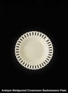 Antique-Wedgwood-Creamware-Basketweave-Plate