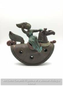 Art-Deco-Ceramic-Figurine-of-a-Woman-Riding-a-Horse
