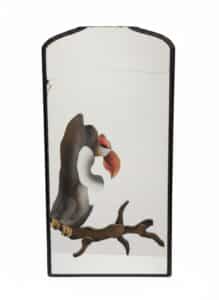 Art-Deco-Style-Painted-Mirror-with-Toucan-Motif