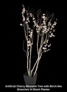 Artificial-Cherry-Blossom-Tree-with-Birch-like-Branches-in-Black-Planter